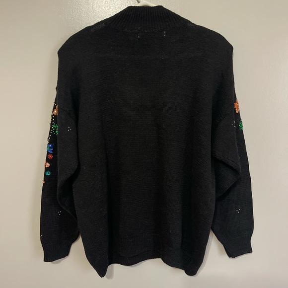 Vintage Maggie Lawrence Holiday Embellished Sweater - Picture 2 of 5